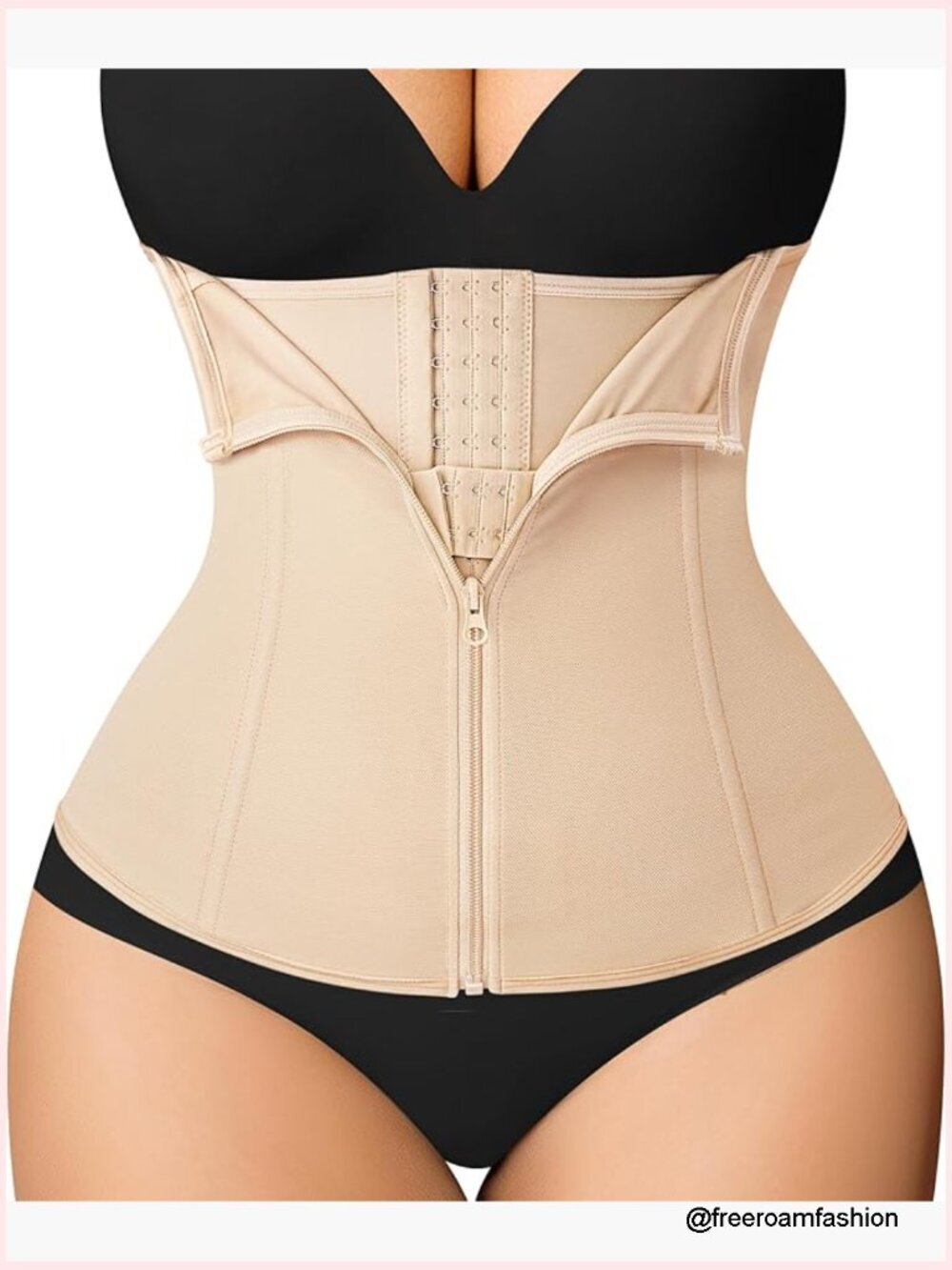 Waist Trainer Corset Zipper Tummy Control Shapewear Body Shaper Sport Girdle